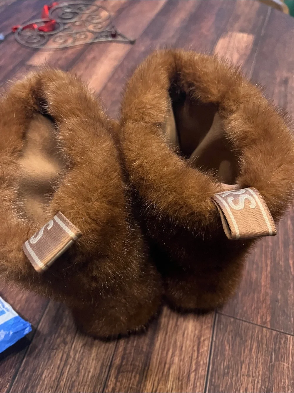Michael Kors Fur Boots in Brown